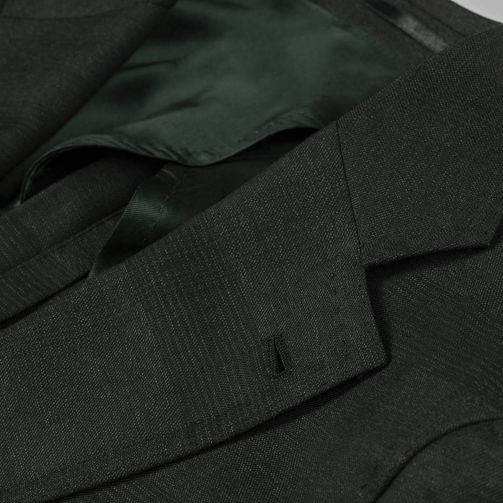 Элемент пиджака из шерсти S130 зеленого цвета
